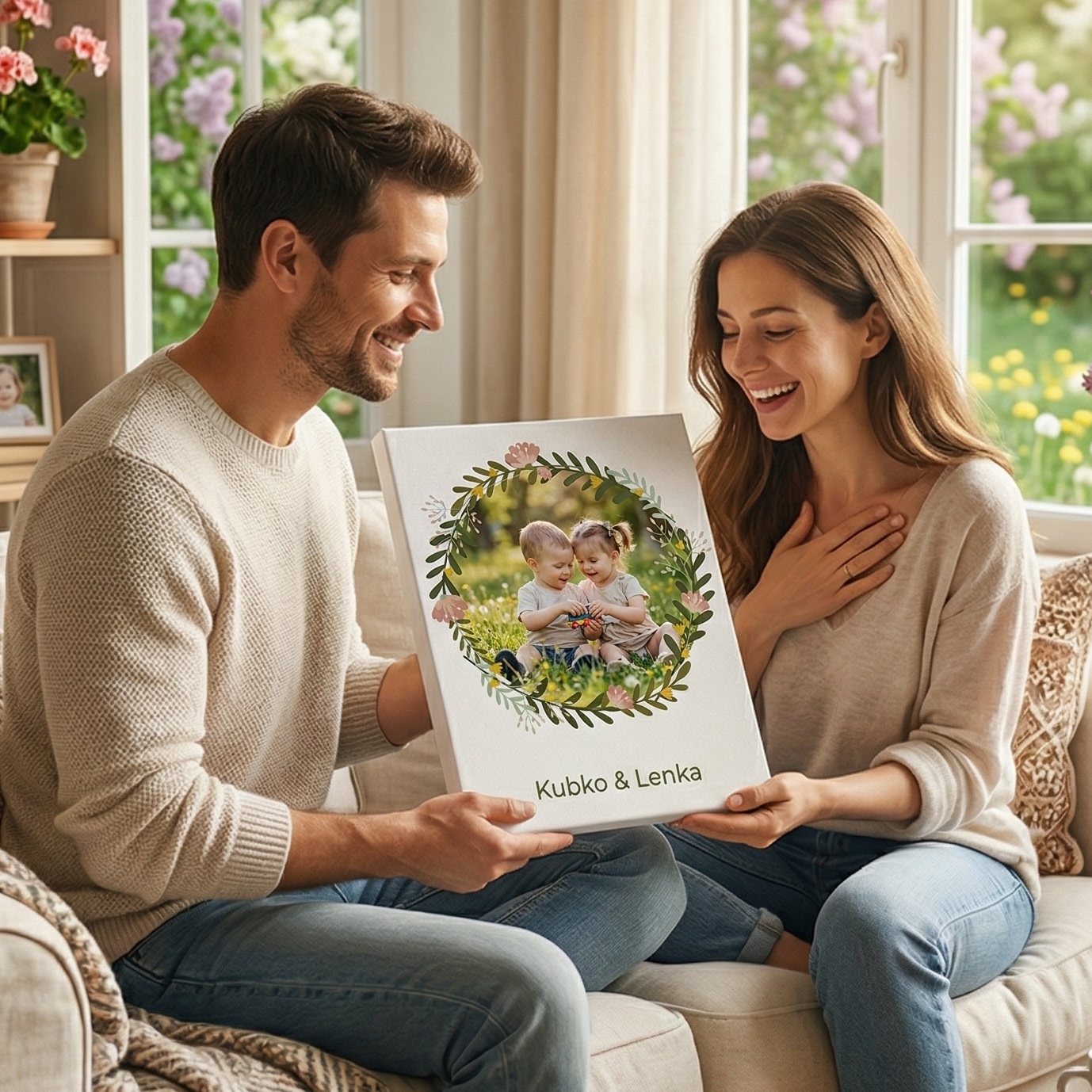 Obraz s menami detí