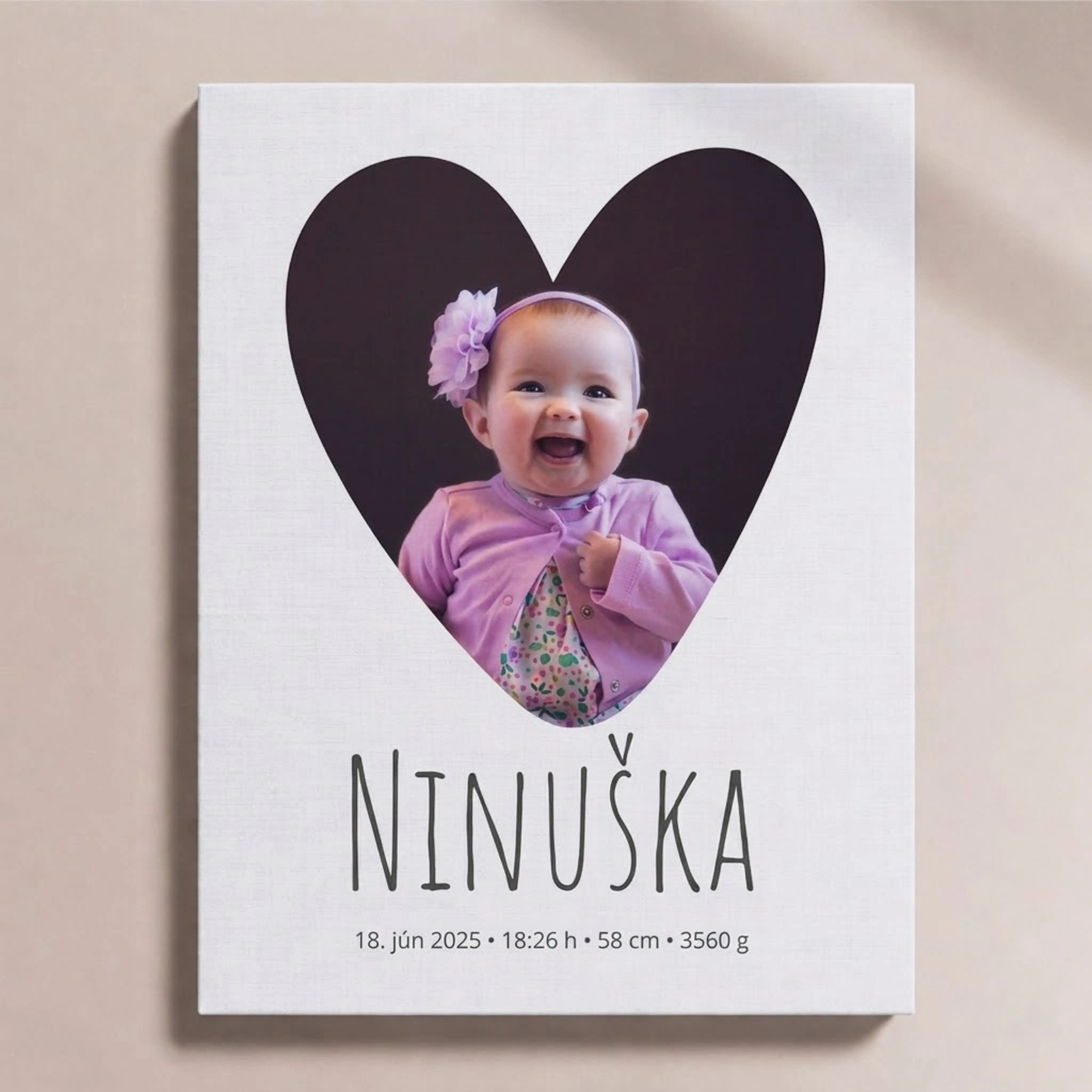 Minimal - Srdiečko s foto