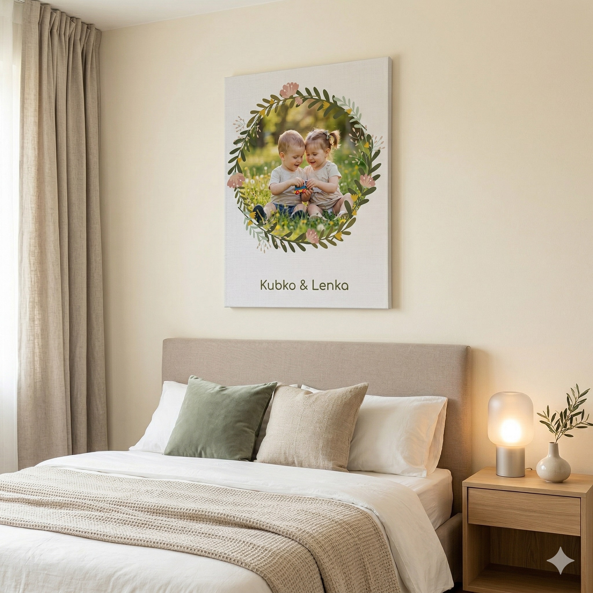 Obraz s menami detí