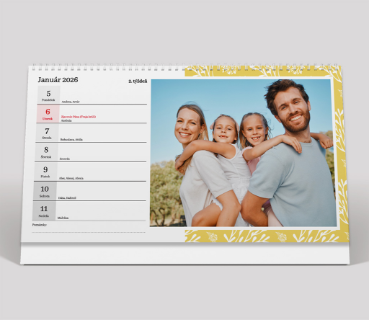 Stolový kalendár 1- týždenný Florálny 2