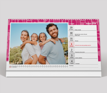 Stolový kalendár 1- týždenný Geometrický