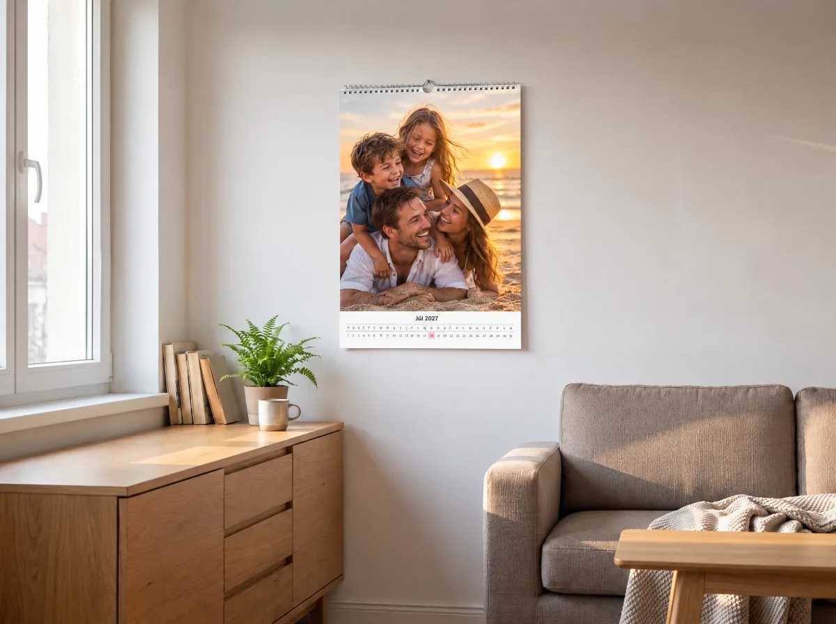 Nástenný fotokalendár A3 s fotografiou detí