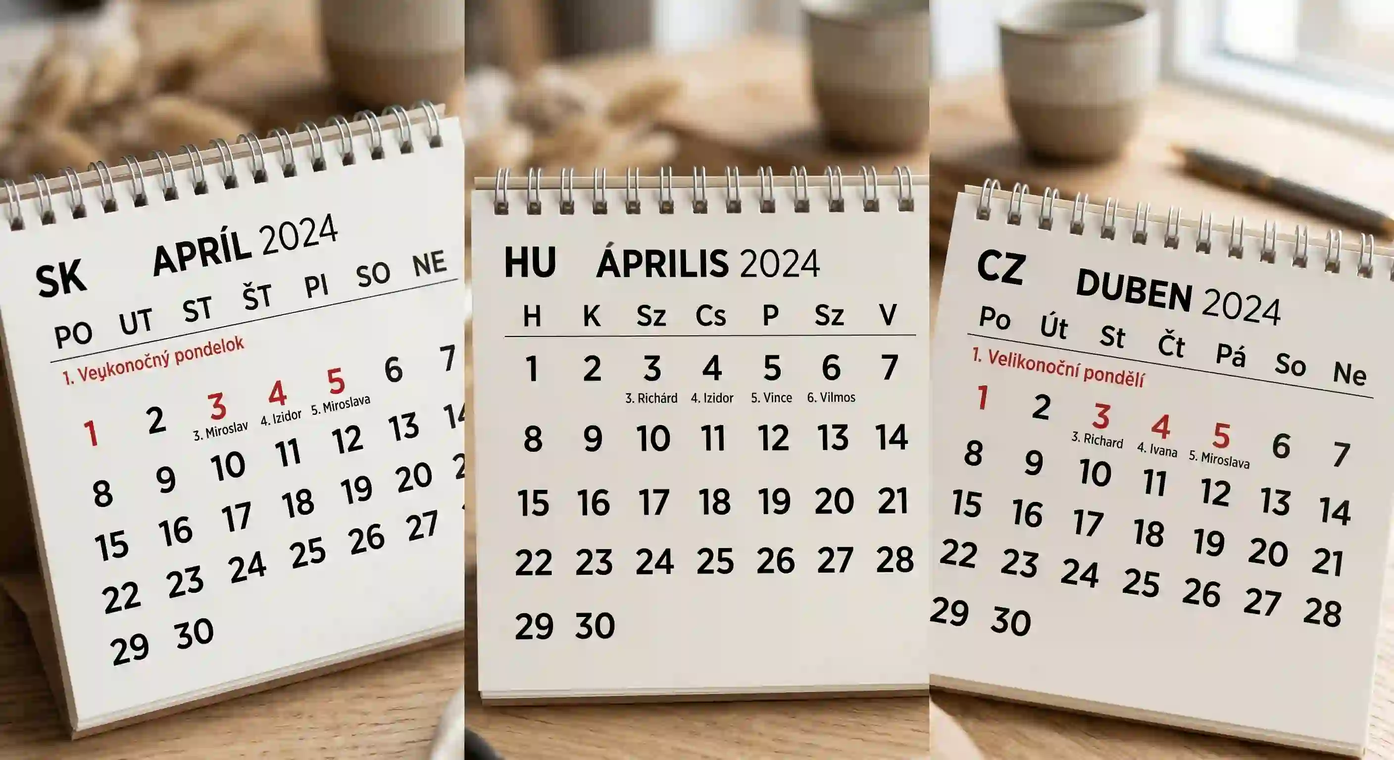 Viacjazyčné kalendáriá pre mestá a obce