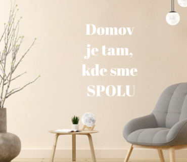 Nálepky na stenu - text