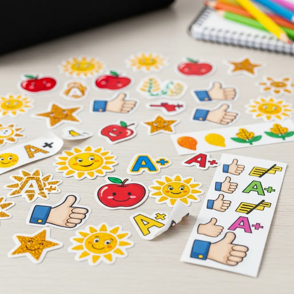 Motivačné nálepky a samolepky do škôl